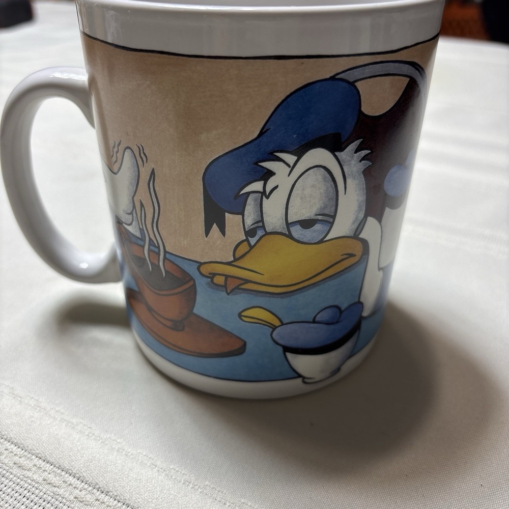 Disney Donald Duck I Need Coffee Ceramic Mug Novelty Character Graphic